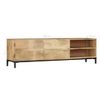 Mueble Para Tv Madera Maciza De Mango 145x30x41 Cm Vidaxl