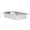 Bandejas Gastronorm 4 Unidades Gn 1/1 100 Mm Acero Inoxidable Vidaxl