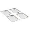 Bandejas Gastronorm 12 Unidades Gn 1/4 20 Mm Acero Inoxidable Vidaxl