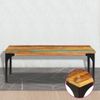 Mesa De Centro Madera Maciza Reciclada 100x60x35 Cm Vidaxl