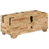 Mesa De Centro De Madera De Mango Maciza 80x40x35 Cm Vidaxl