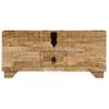 Mesa De Centro De Madera De Mango Maciza 80x40x35 Cm Vidaxl