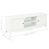 Mueble Para Tv De Madera Blanco 120x30x40 Cm Vidaxl