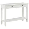 Mesa Consola De Madera Blanco 110x35x80 Cm Vidaxl