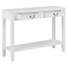 Mesa Consola De Madera Blanco 110x35x80 Cm Vidaxl