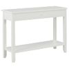 Mesa Consola De Madera Blanco 110x35x80 Cm Vidaxl