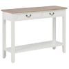 Mesa Consola De Madera Blanco 110x35x80 Cm Vidaxl