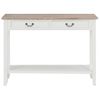 Mesa Consola De Madera Blanco 110x35x80 Cm Vidaxl