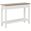 Mesa Consola De Madera Blanco 110x35x80 Cm Vidaxl