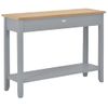 Mesa Consola De Madera Gris 110x35x80 Cm Vidaxl