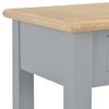 Mesa Consola De Madera Gris 110x35x80 Cm Vidaxl