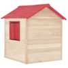 Casa De Juegos De Niños Madera Roja Vidaxl