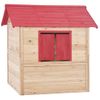 Casa De Juegos De Niños Madera Roja Vidaxl