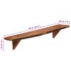 Estantes De Pared 2 Uds Madera Maciza De Acacia 90x20x18 Cm Vidaxl