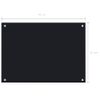 Protección Salpicaduras Cocina Vidrio Templado Negro 70x50 Cm Vidaxl