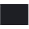 Protección Salpicaduras Cocina Vidrio Templado Negro 80x60 Cm Vidaxl