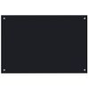 Protección Salpicaduras Cocina Vidrio Templado Negro 90x60 Cm Vidaxl