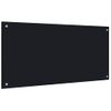 Protección Salpicaduras Cocina Vidrio Templado Negro 100x50 Cm Vidaxl