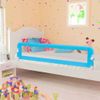 Vidaxl Barandilla De Seguridad Cama De Niño Poliéster Azul 180x42 Cm