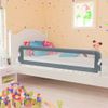 Vidaxl Barandilla De Seguridad Cama De Niño Poliéster Gris 180x42 Cm