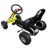 Kart Correpasillos Con Pedales Amarillo Vidaxl