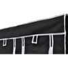 Armario Plegable 110x45x175 Cm Negro Vidaxl