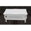 Mesa De Centro De 2 Niveles De Mdf Blanca Vidaxl