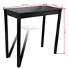 Mesa Alta Negra De Mdf 115x55x107 Cm Vidaxl