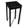 Mesa Alta De Bar Negra De Mdf 55x55x107 Cm Vidaxl