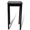 Mesa Alta De Bar Negra De Mdf 55x55x107 Cm Vidaxl