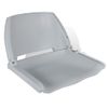 Asiento De Barco Con Respaldo Plegable Sin Cojín Gris 48x51x41 Cm Vidaxl