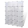 Armario Modular 14 Compartimentos Blanco 37x146x180,5cm Vidaxl