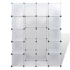 Armario Modular 14 Compartimentos Blanco 37x146x180,5cm Vidaxl