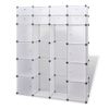 Armario Modular 18 Compartimentos Blanco 37x146x180,5cm Vidaxl