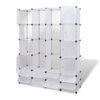 Armario Modular 18 Compartimentos Blanco 37x146x180,5cm Vidaxl