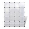 Armario Modular 18 Compartimentos Blanco 37x146x180,5cm Vidaxl