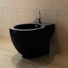 Bidet Redondo De Cerámica, Negro Vidaxl