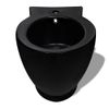 Bidet Redondo De Cerámica, Negro Vidaxl