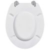 Asiento Inodoro Wc Mdf Tapa Diseño Blanco Vidaxl