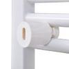 Radiador Toallero De Baño Con Rieles Curvados 500 X 764 Mm Vidaxl