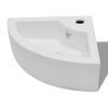 Lavabo Con Rebosadero Blanco 45x32x12,5 Cm Vidaxl