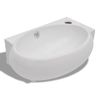 Lavabo Con Hueco De Grifo Y Rebosadero Cerámica Blanco Vidaxl