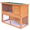 Casa De Animales Pequeños Jaula Conejera 1 Puerta Madera Vidaxl