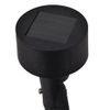 Foco Led Solar De Exterior 12 Uds Negro Vidaxl