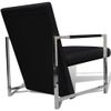 Sillones 2 Unidades Estructura Cromada Cuero Sintético Negro Vidaxl