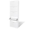 Mueble Zapatero Blanco Con 5 Compartimentos Vidaxl