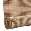 Persianas Enrollables De Bambú Marrón 100x160 Cm Vidaxl
