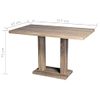 Mesa De Salón Comedor Rectangular De Mdf Apariencia De Roble Vidaxl