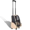 Carro Plegable Para Mascotas Multiusos Beige Vidaxl