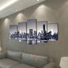 Set Decorativo De Lienzos Para Pared Perfil Nueva York 200 X 100 Cm Vidaxl